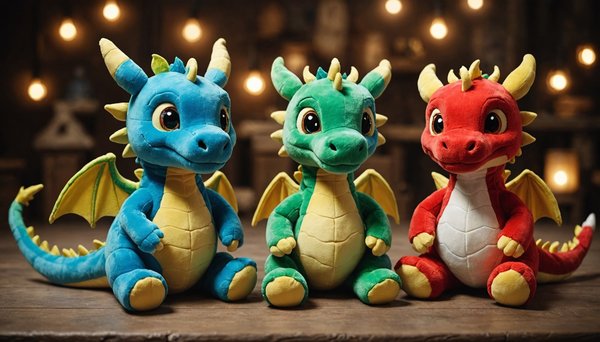 Les peluches dragons : des compagnons magiques à adopter